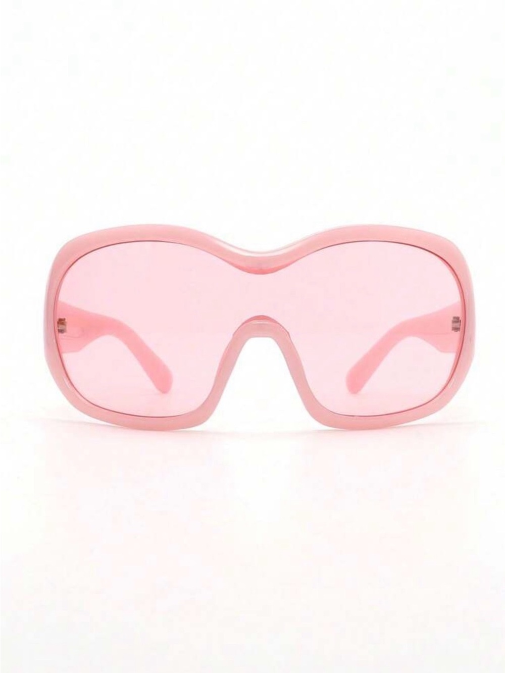 Kids Pink Oversized Shield Sunglasses